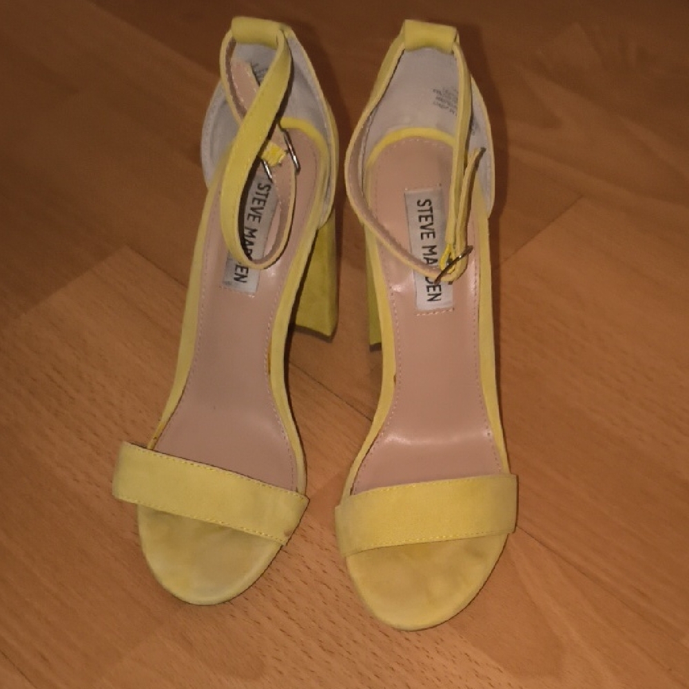 Steve Madden | Lemon Yellow Block Heels
